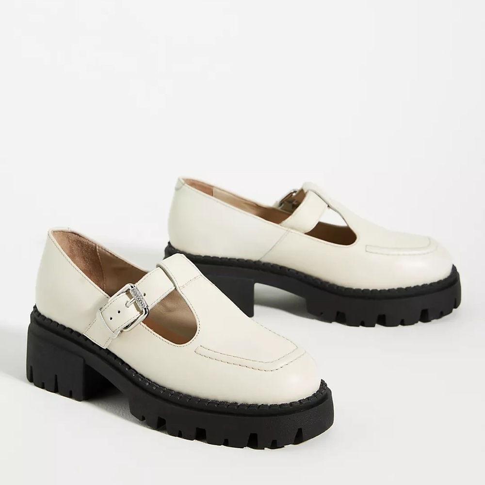 Seychelles Luster Platform Mary Jane Loafers